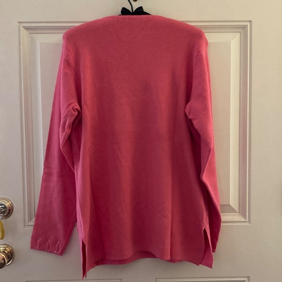 Bradley Bayou Long Sleeve Tunic Sweater/Grommets/Salmon/Size Large/NEW! - Picture 2 of 3